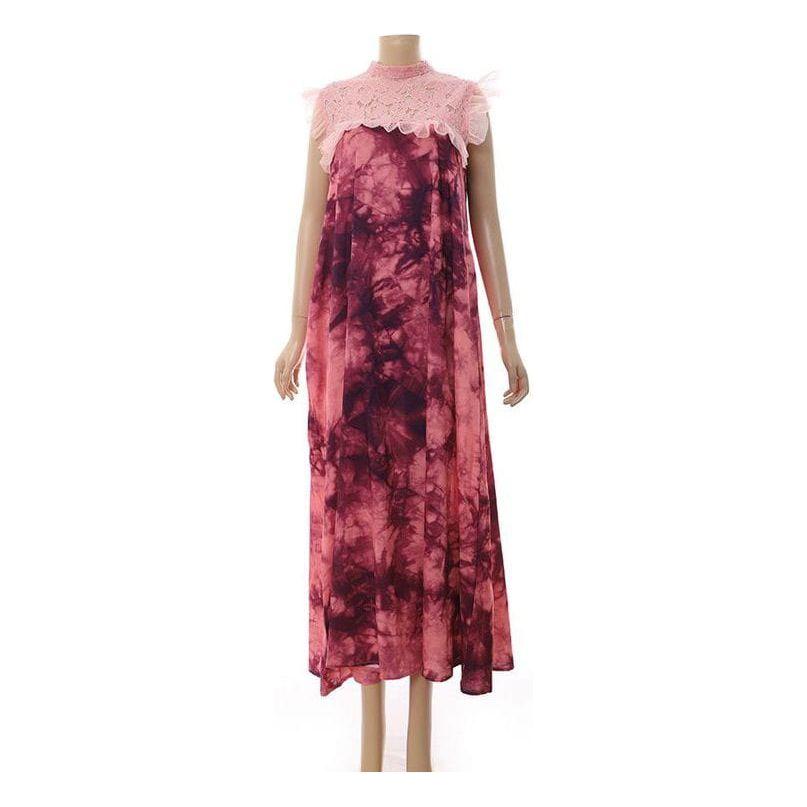 Floral Printed Sleeveless Maxi Dress.