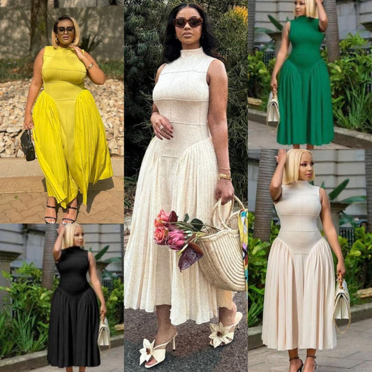 Sleeveless corset dress