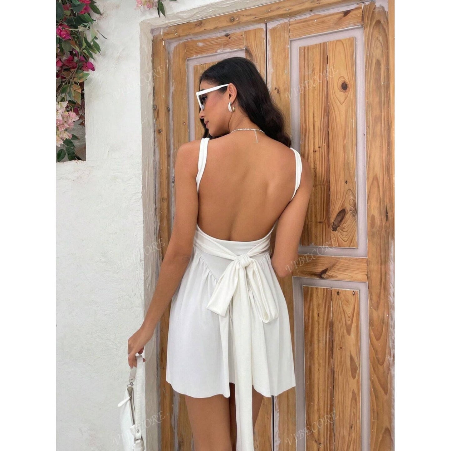 Elegant Festive Knee-Length Swing Party.