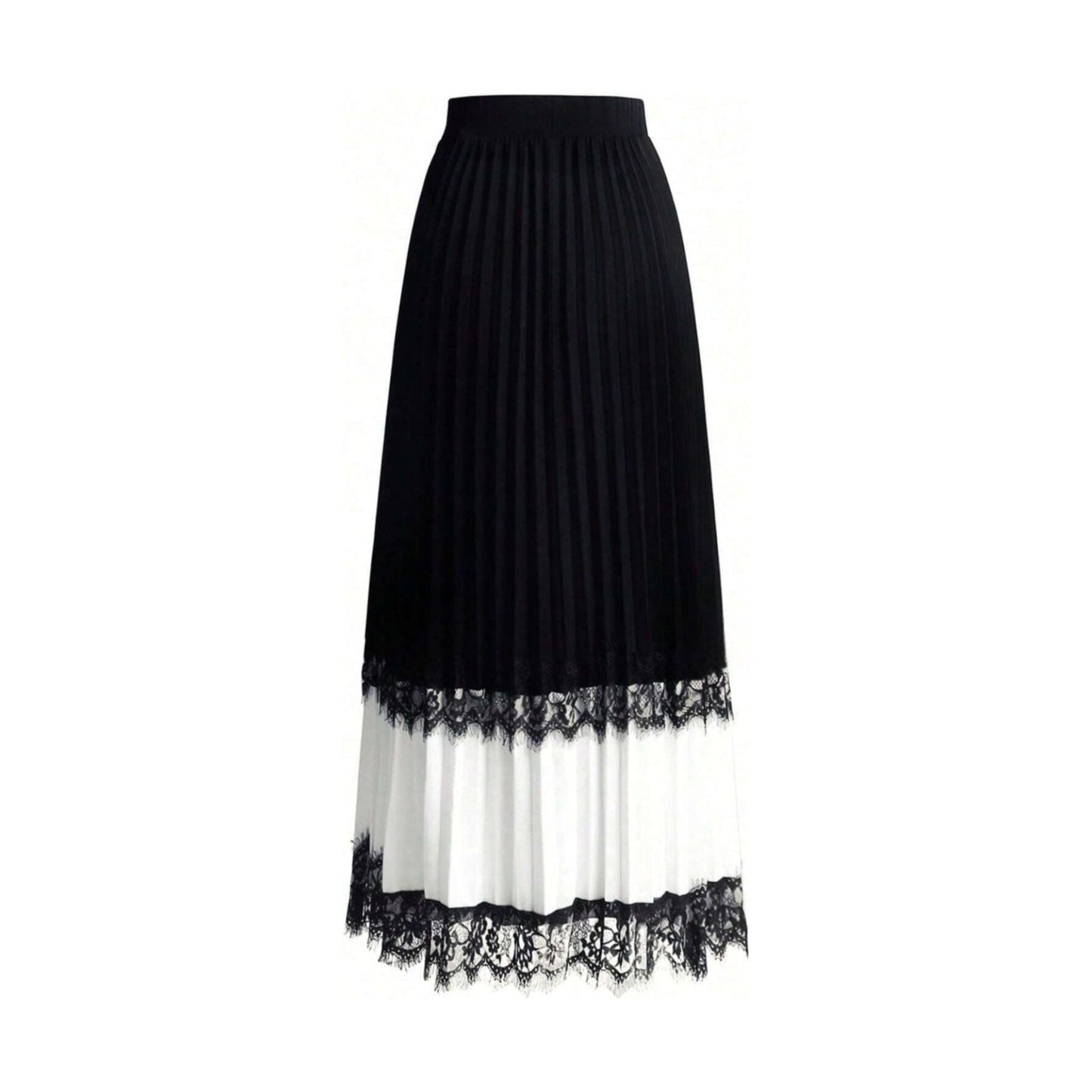 Summer Flowy Hem Pleated Skirt.