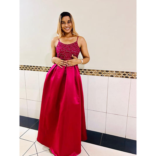 A-line Lace Appliques Evening Dress.