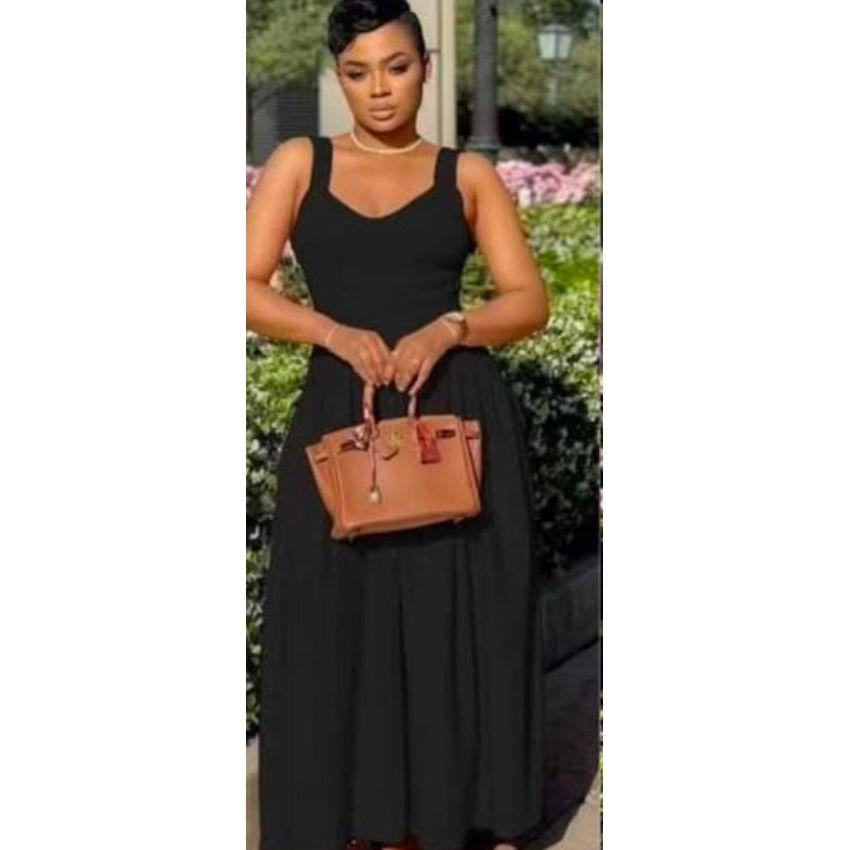 Sleeveless Square Neck Maxi Dress