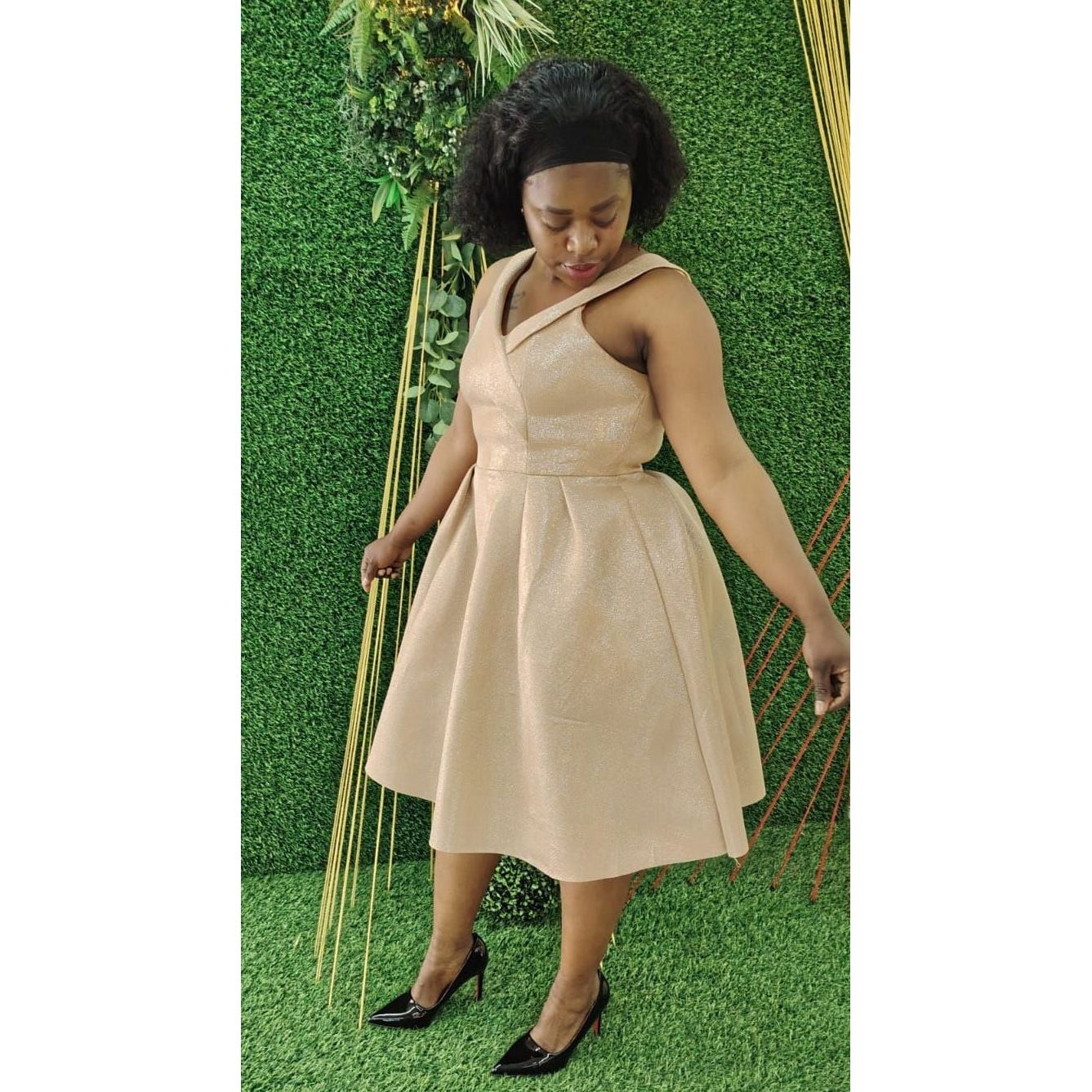 Off-Shoulder Shimmer wedding Dress