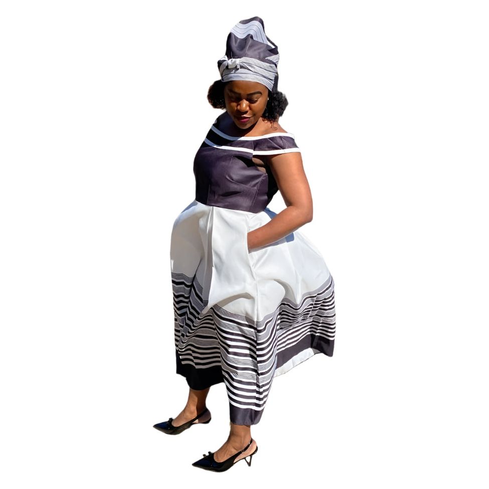 Off Shoulder Xhosa Dress