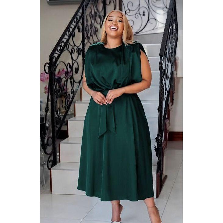 Sleeveless Round Neck Maxi Dress