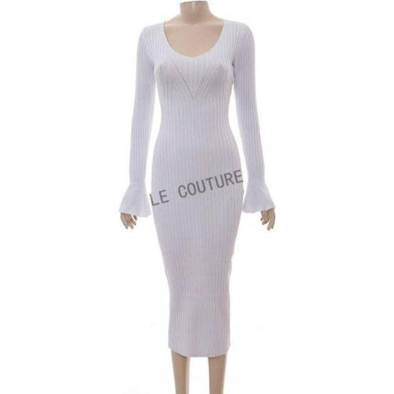 Knitted Bodycon Long Sleeve Dress