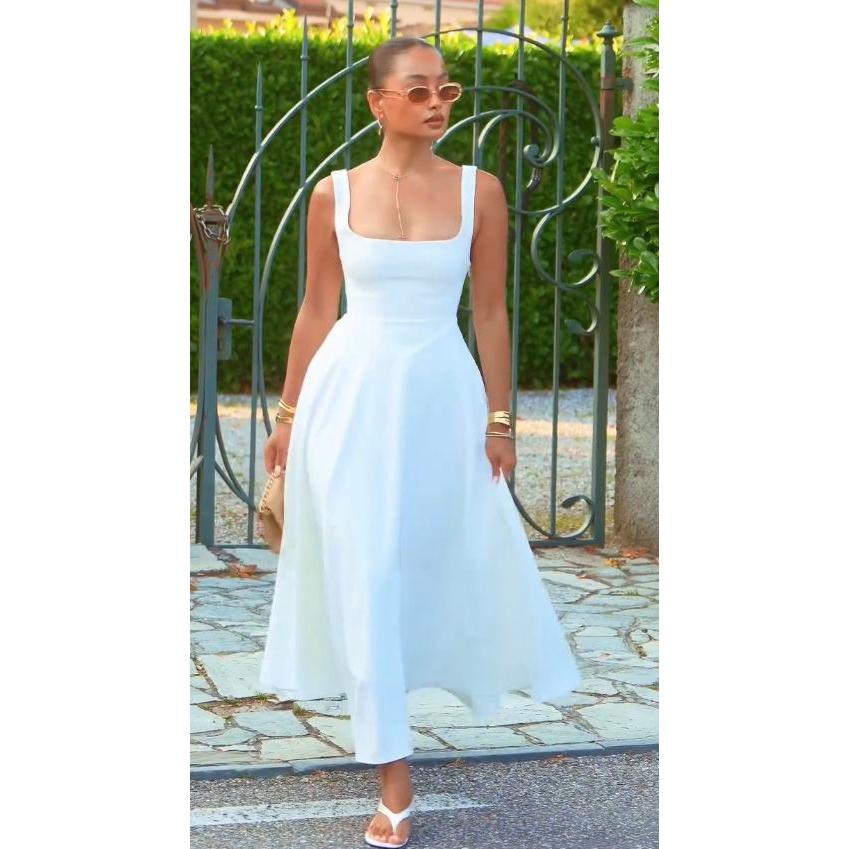 Solid Color A-Line  Sexy Formal Dress