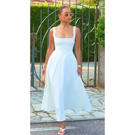 Solid Color A-Line  Sexy Formal Dress