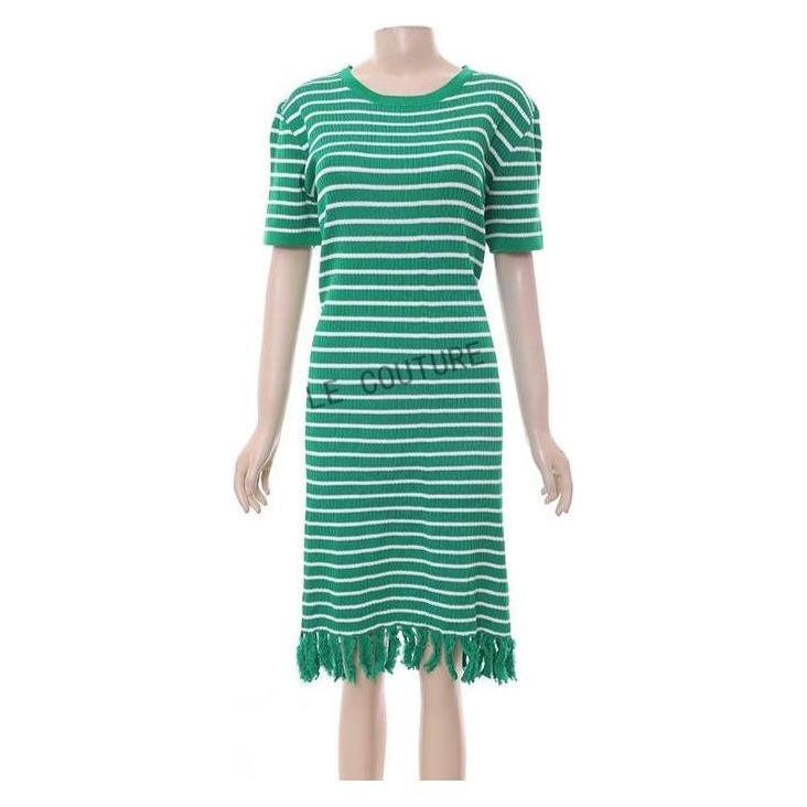 Striped Short Sleeve Dress
