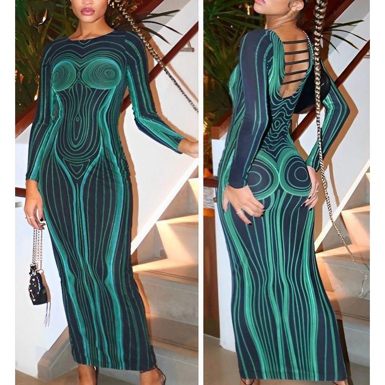 Matrix Bodycon Dress