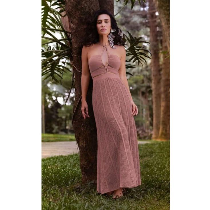 Sexy Halter Knitted Dress