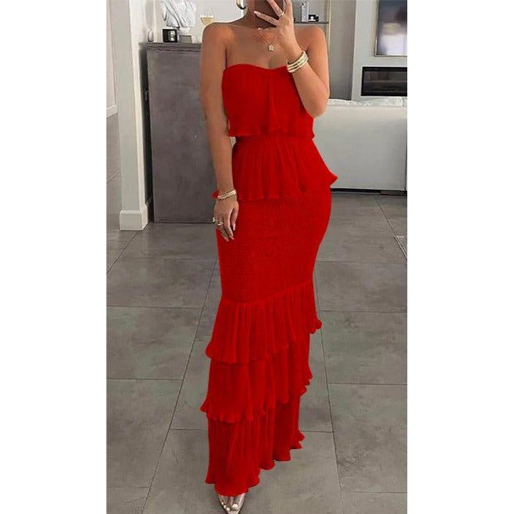 Off Shoulder Patchwork Dress