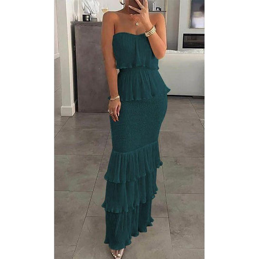 Off Shoulder Patchwork Dress