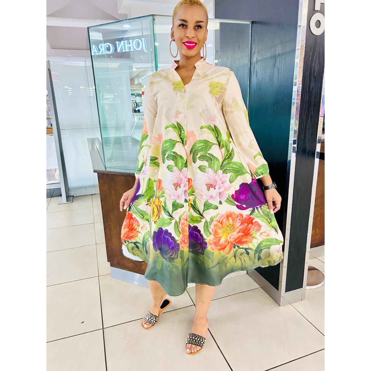 Long Sleeve Floral Dress