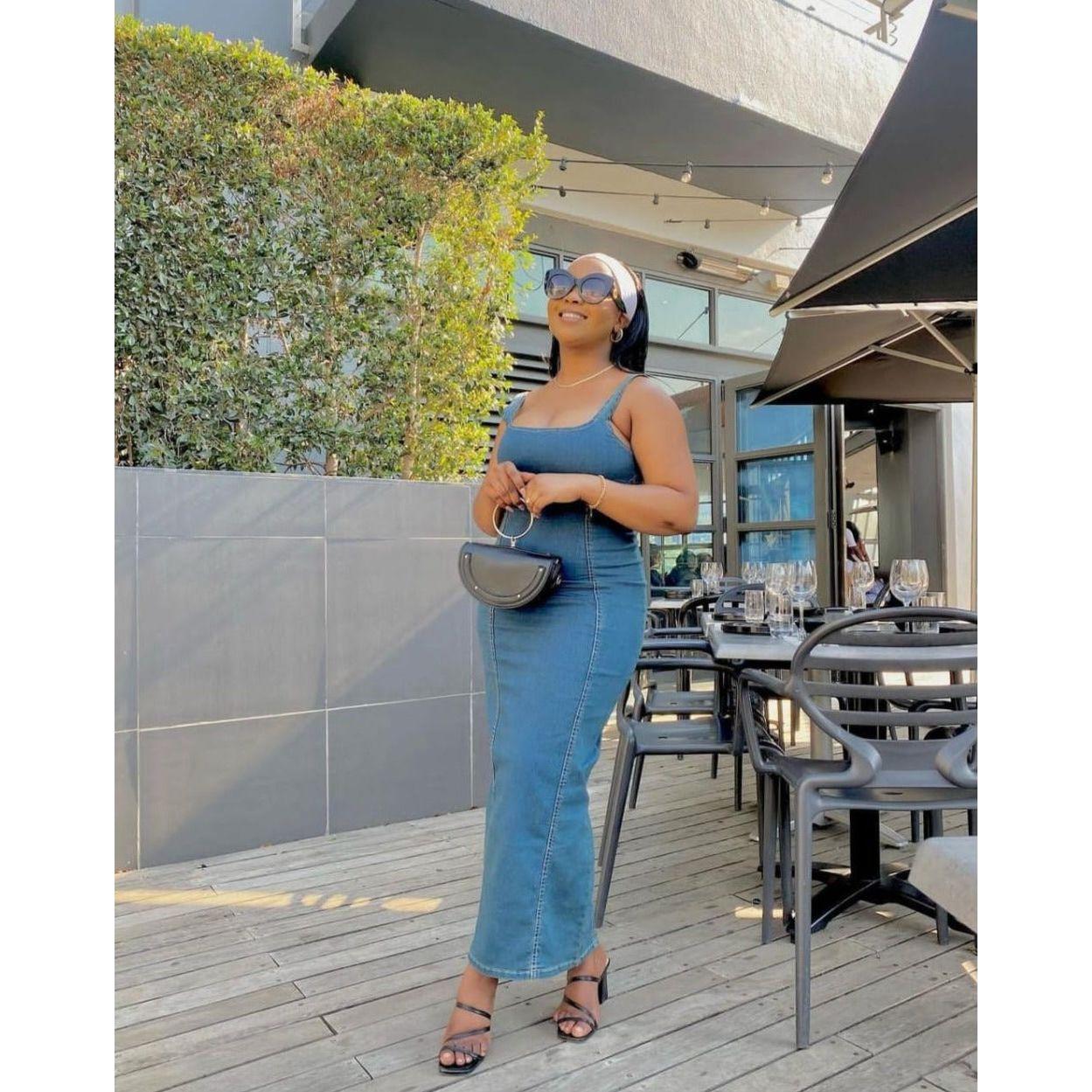 Sleeveless Denim Dress