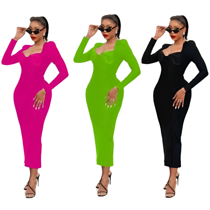 Sexy Long Sleeve Bodycon Dress