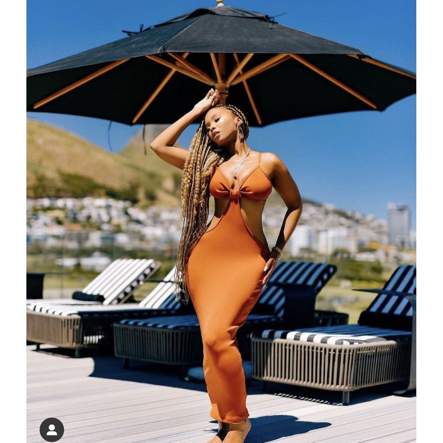 Hollow Out Sexy Sleeveless Bodycon Dress