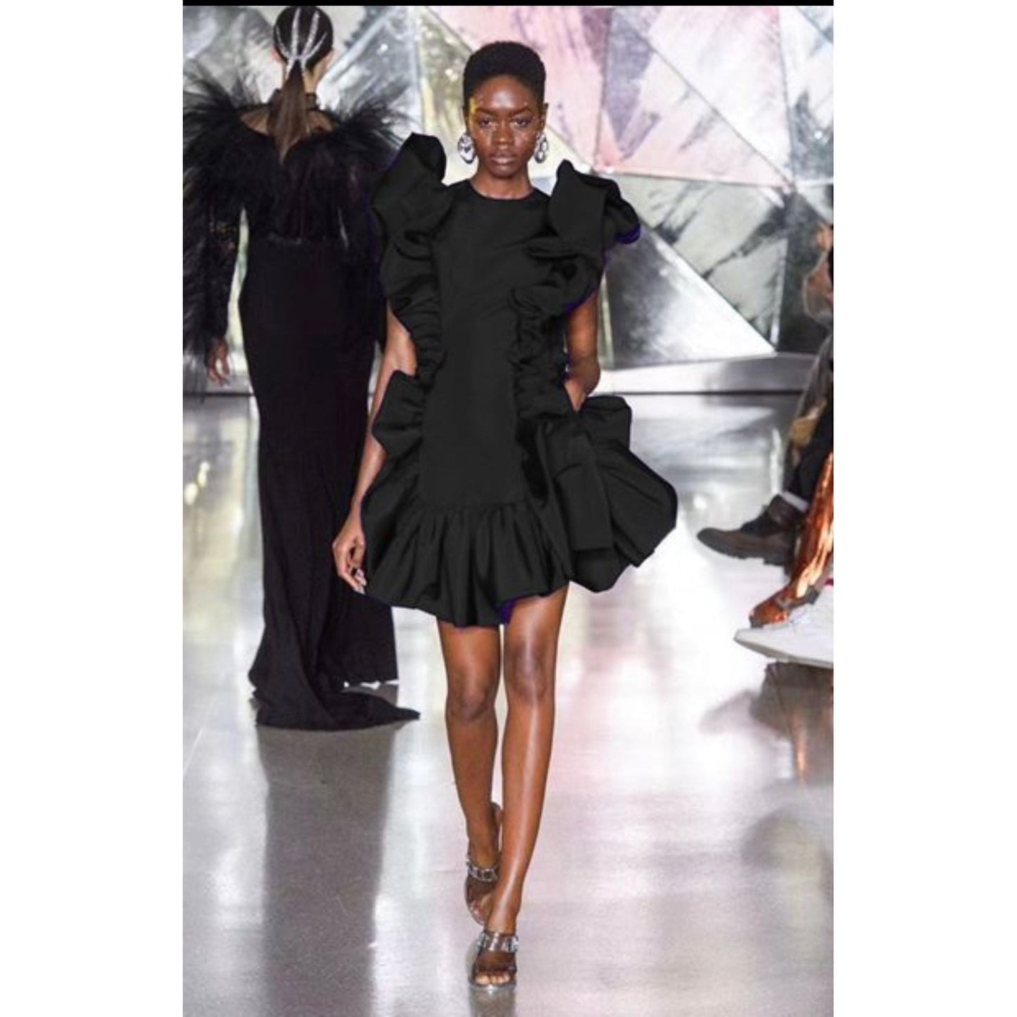 Sleeveless Puff Midi Dress