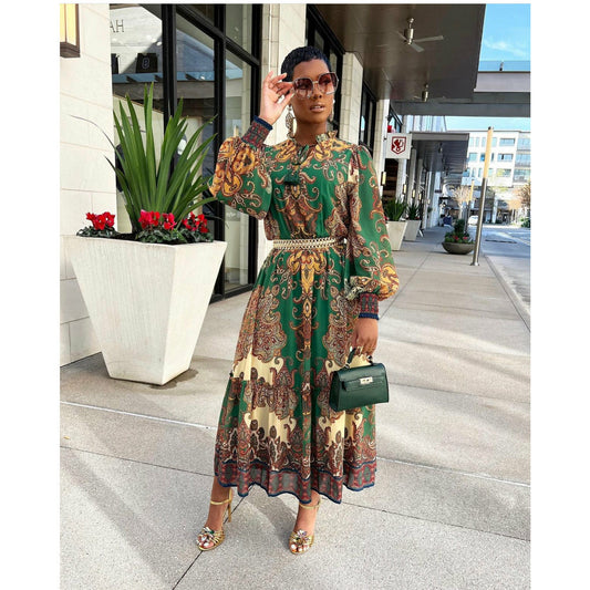 Floral Print Maxi Dress