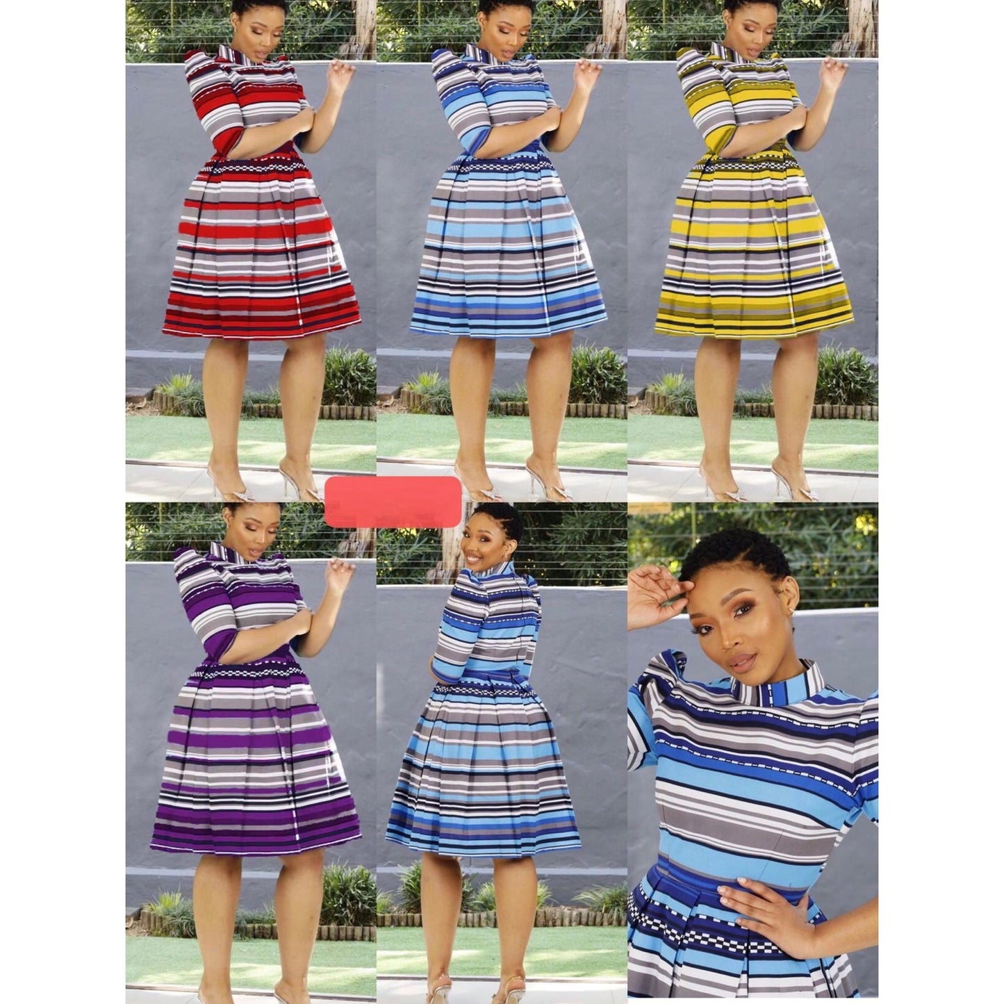 Short Sleeve Round Neck Midi Dress