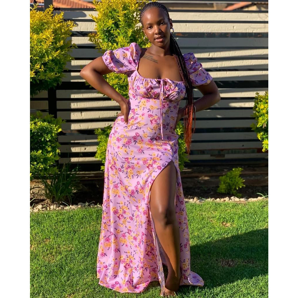 Off Shoulder Floral Dress