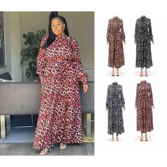 Leopard print Maxi Dress