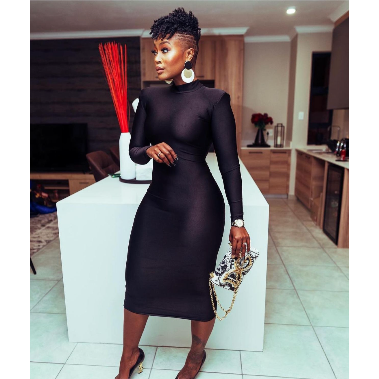 Long Sleeve Long Bodycon Dress