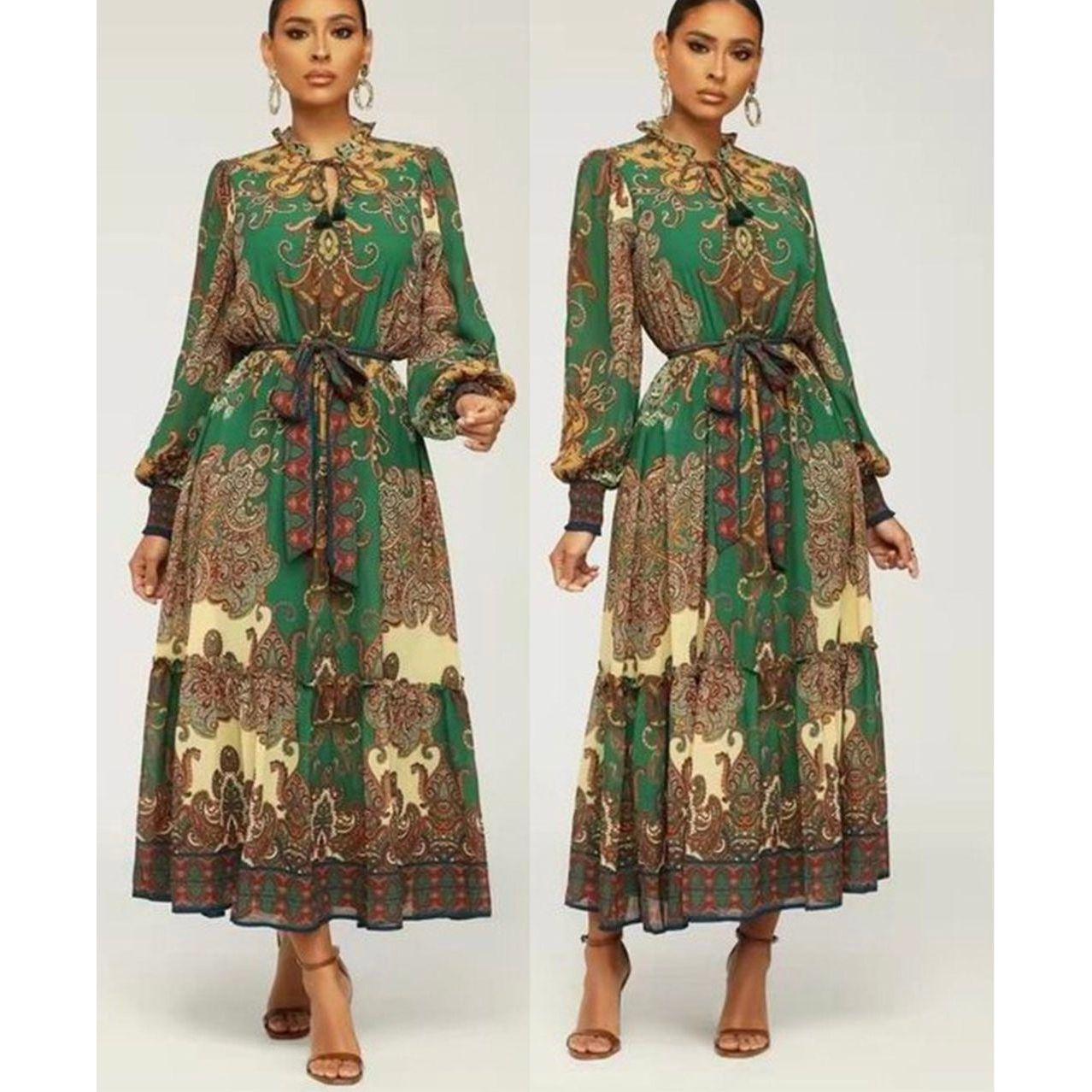 Floral Print Maxi Dress