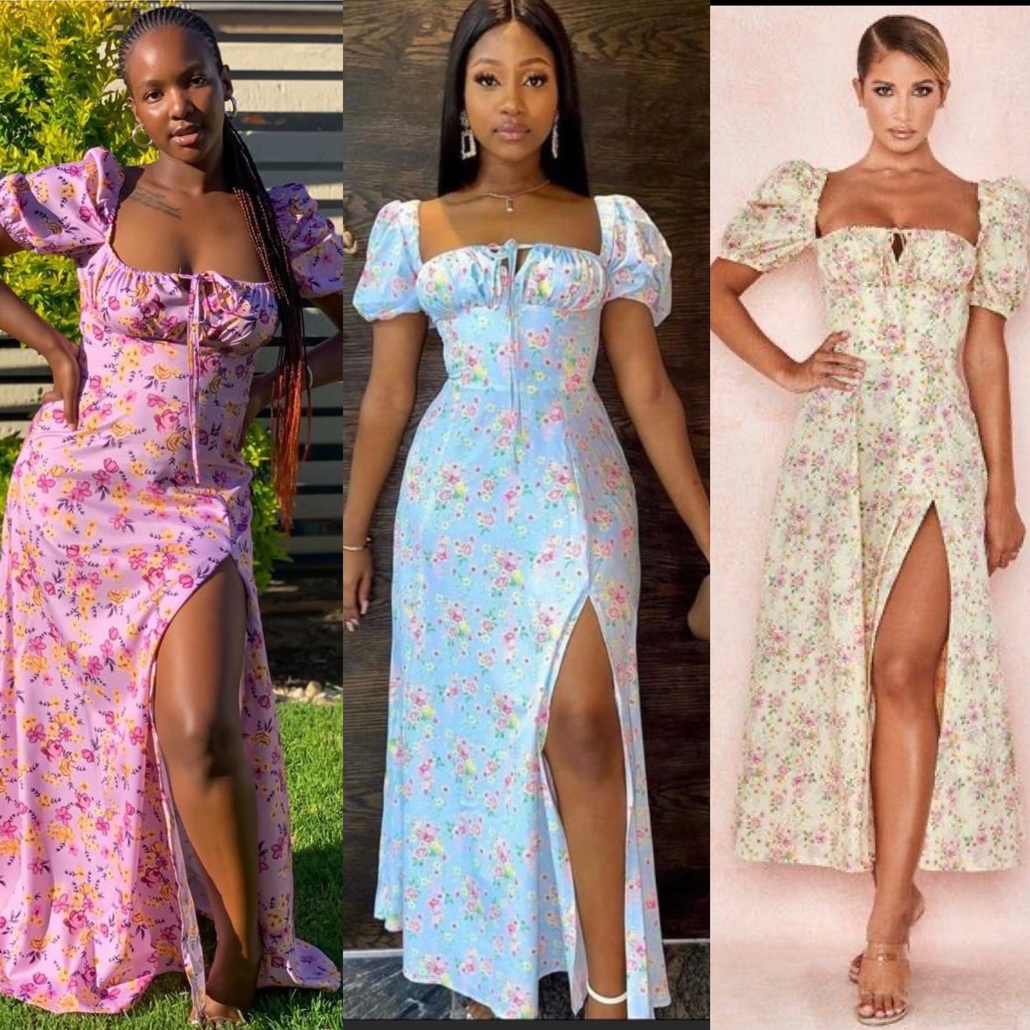 Off Shoulder Floral Dress