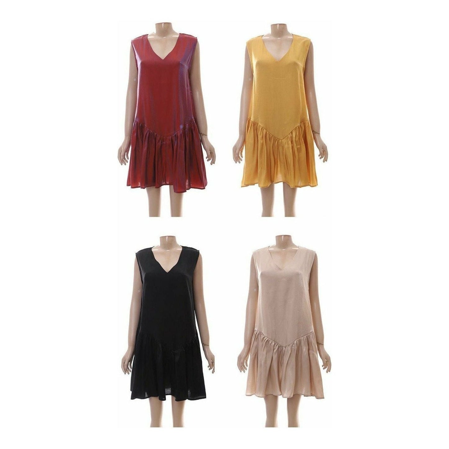 Sleeveless V-Neck Mini Dress