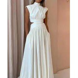 Sleeveless Swing Maxi Tank Dress.