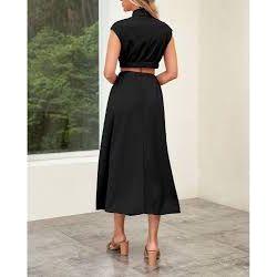 Sleeveless Swing Maxi Tank Dress.