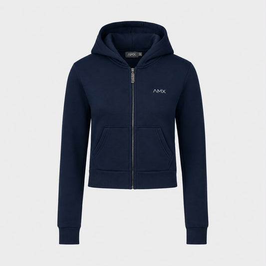 AMX Midnight Women’s Cropped Zip Hoodie