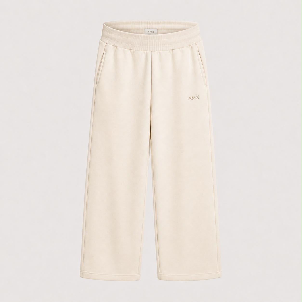 AMX Ivory Wide-Leg Pants