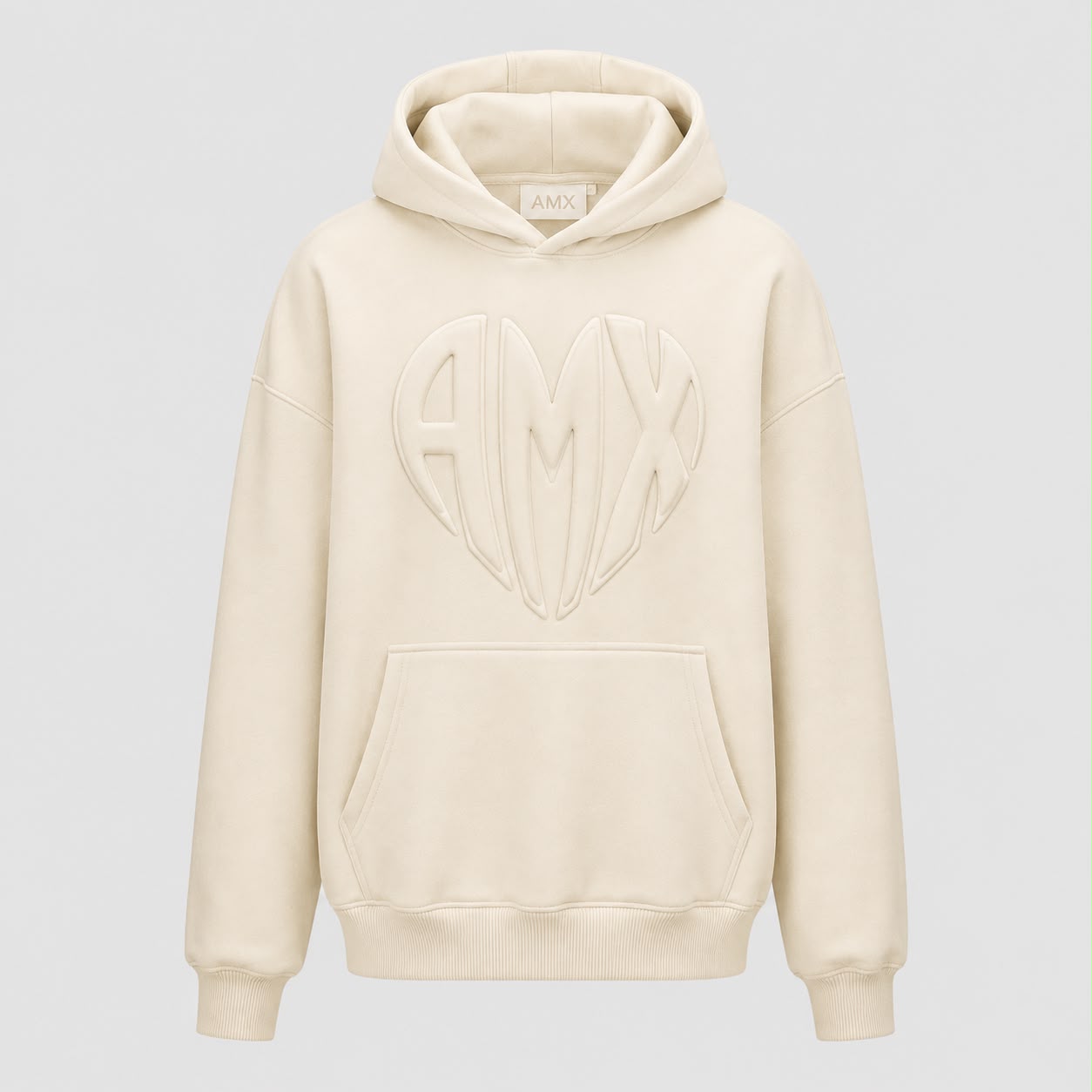 AMX Ivory Heartline Hoodie