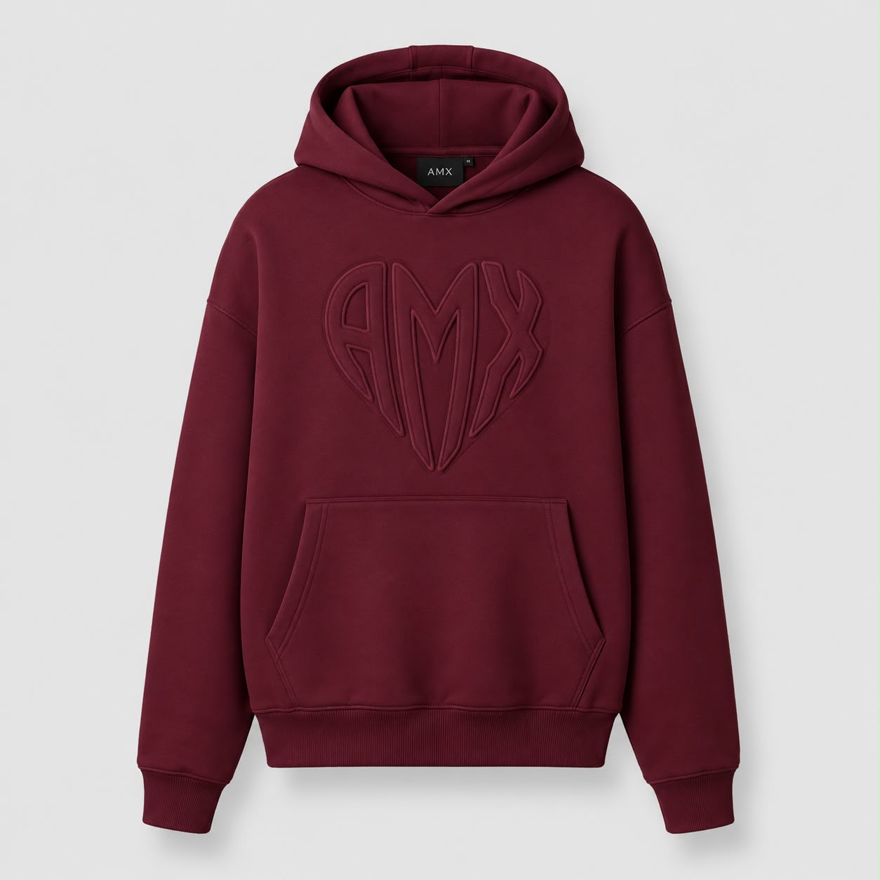 AMX Oxblood Heartline Hoodie