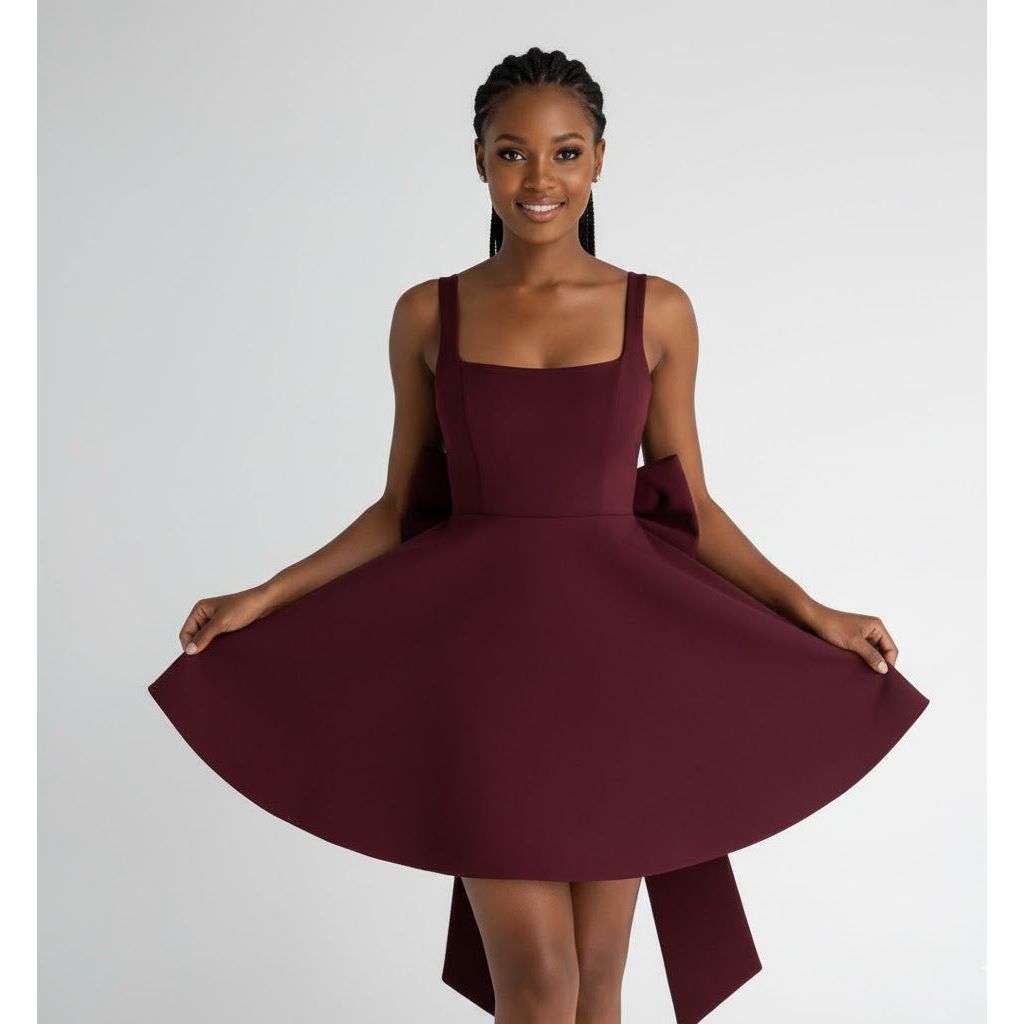 Backless Big Boobs Birthday Mini Dress