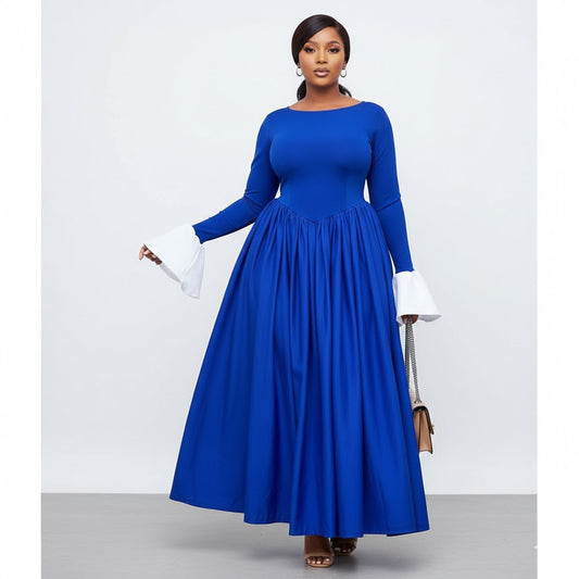 Butterfly Hand Long Maxi Dress