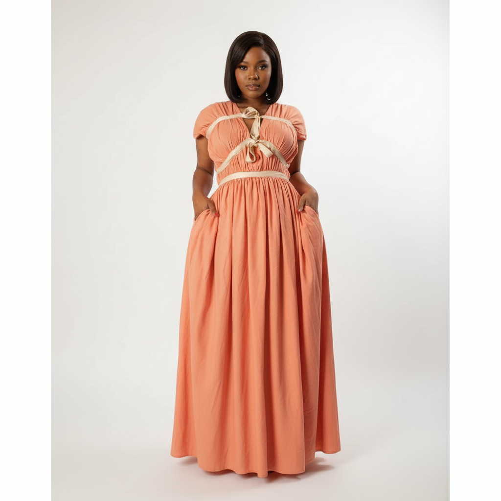 Short Sleeve Maxi Summer Dress