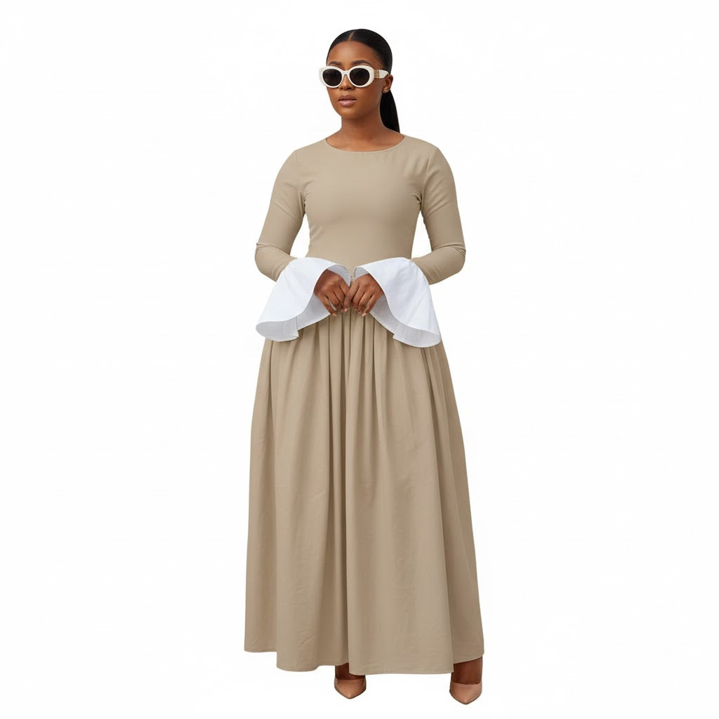 Butterfly Hand Long Maxi Dress