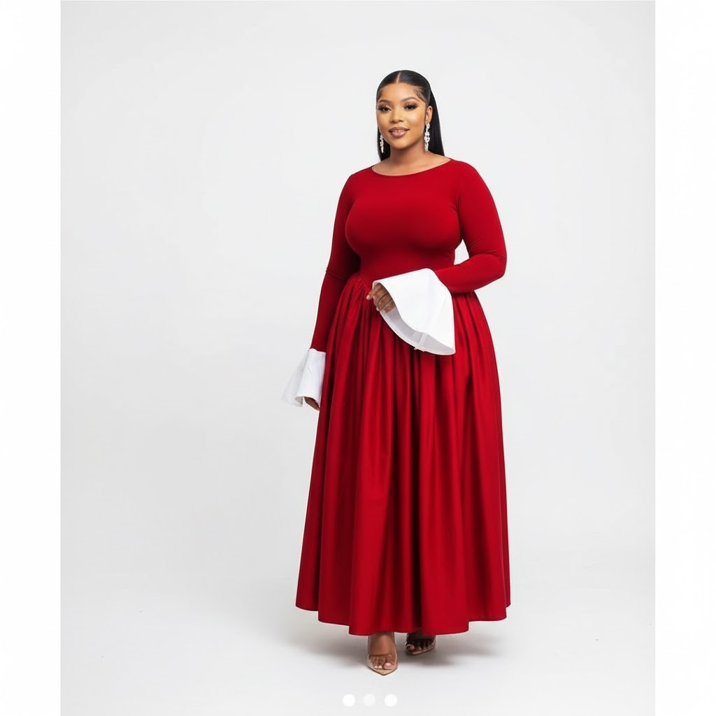 Butterfly Hand Long Maxi Dress