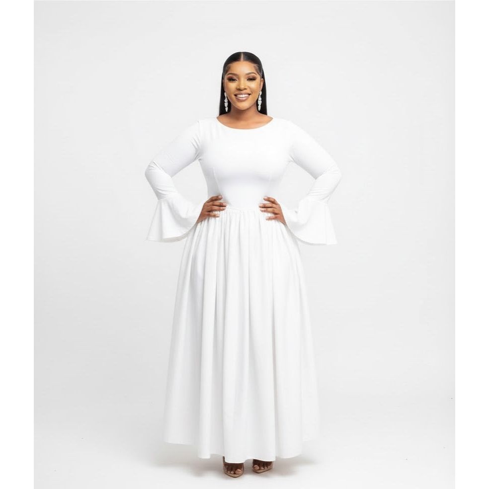 Butterfly Hand Long Maxi Dress