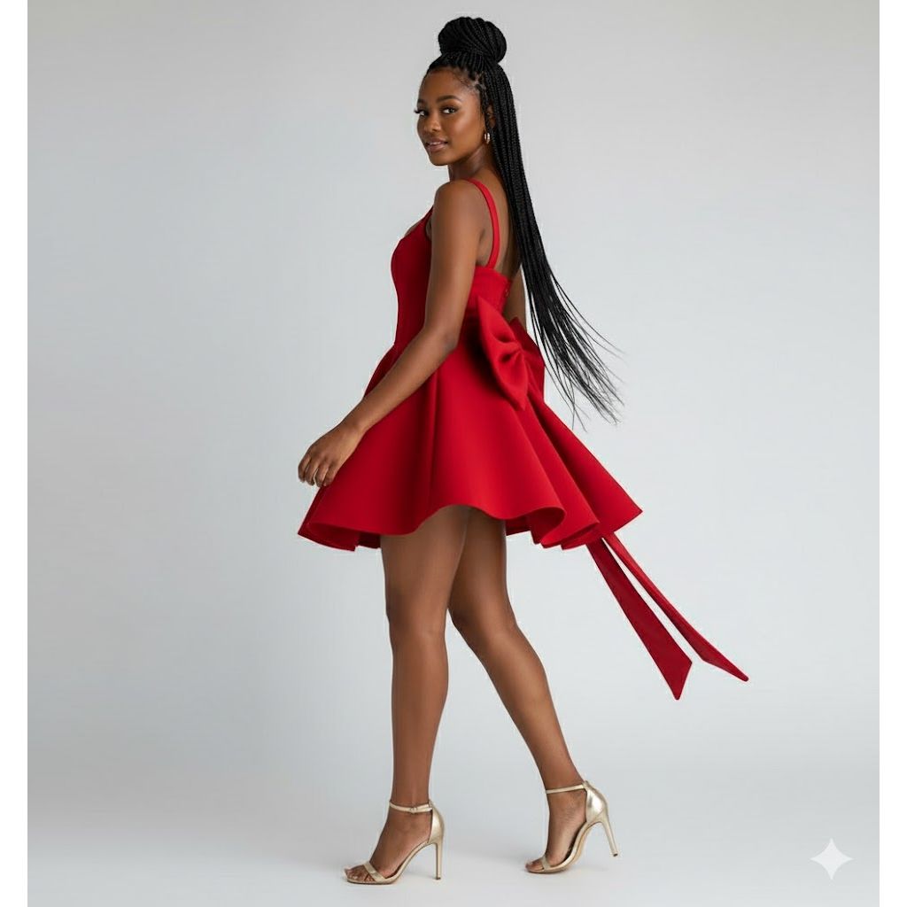 Backless Big Boobs Birthday Mini Dress